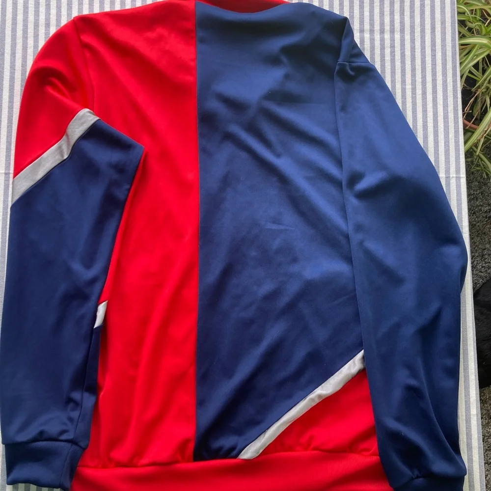 Adidas Tango‎ Club Soccer Red Blue Zip Track Jacket Size Men’s M Never Worn.